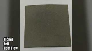 निकेल फाइबर फेल्ट थर्मल कंडक्टिविटी पोरसिटी कंट्रोल
