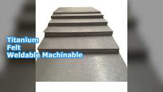 टाइटेनियम फाइबर फेल्ट वेल्डेबल मशीनेबल